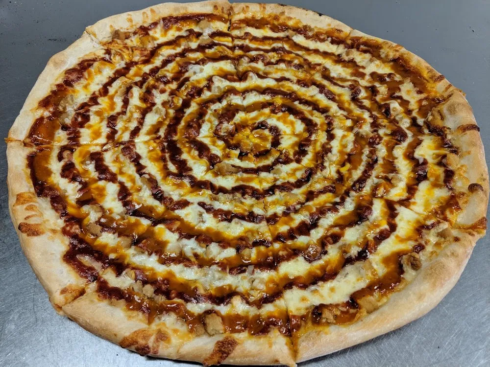 Honey Mustard BBQ Chicken Wing Pizza